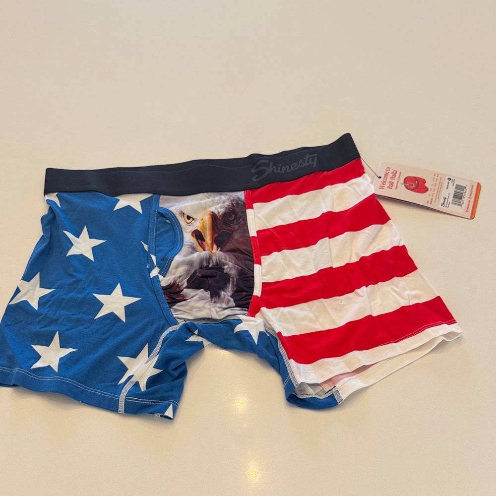 Tipsy Elves Blue and Red Star Boxer Briefs